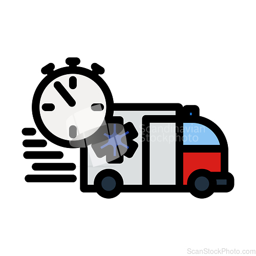 Image of Fast Ambulance Car Icon