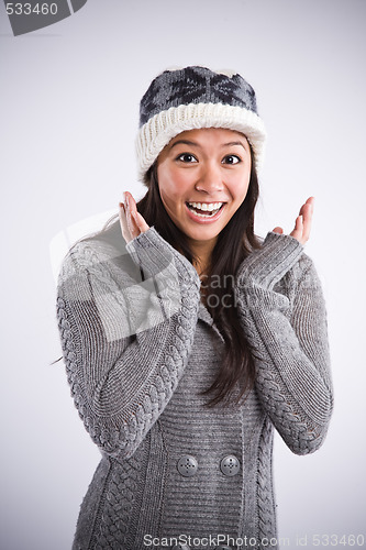 Image of Beautiful happy asian woman