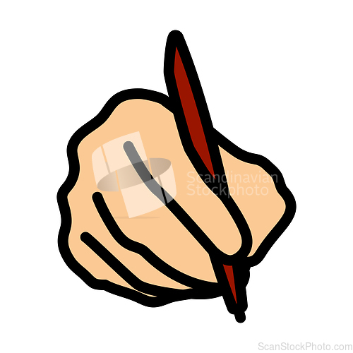 Image of Signing Hand Icon
