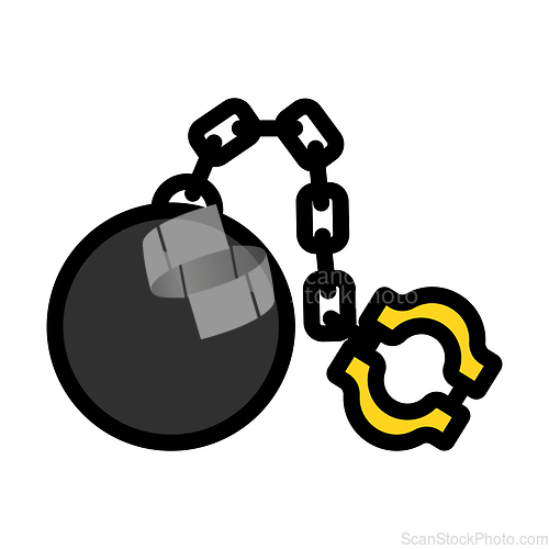 Image of Fetter With Ball Icon