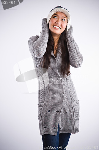 Image of Beautiful happy asian woman