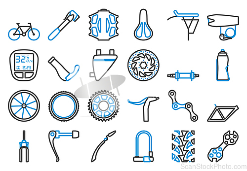Image of Bike Icon Set