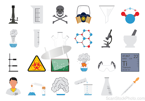 Image of Chemistry Icon Set
