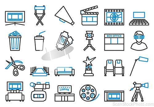 Image of Cinema Icon Set