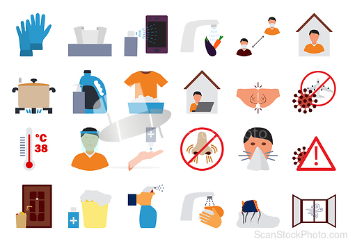 Image of Covid Icon Set