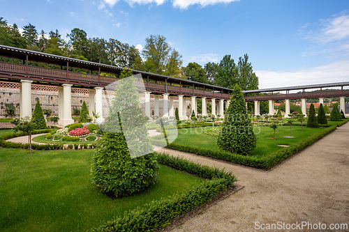 Image of Historical Lysice Castle, iconic landmark in Lysice town, South Moravia, Czech Republic.