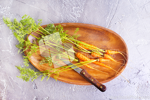 Image of An Image of Carrots on gray table