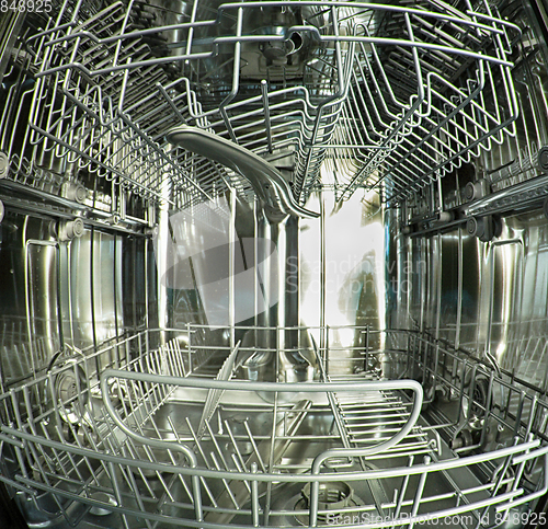 Image of dishwasher machine  background