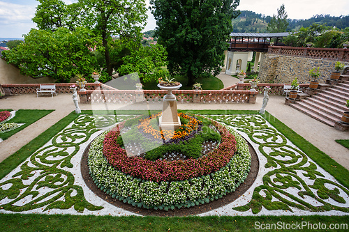 Image of Historical Lysice Castle, iconic landmark in Lysice town, South Moravia, Czech Republic.