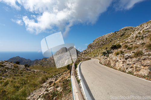 Image of Mirador Coll de Reis, Nudo de Corbata, Serra de Tramuntana mountain Balearic Islands Mallorca Spain.
