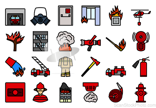 Image of Fire Icon Set