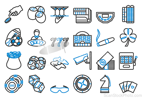 Image of Gambling Icon Set