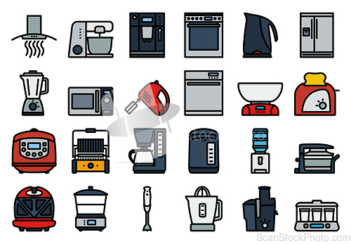 Image of Kitchen Icon Set