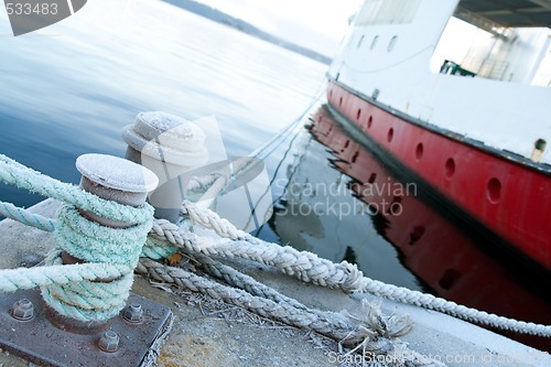 Image of Ship moored at a quay