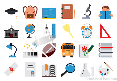 Image of School Icon Set