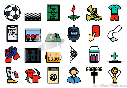 Image of Soccer Icon Set