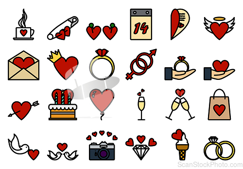 Image of Valentine Icon Set