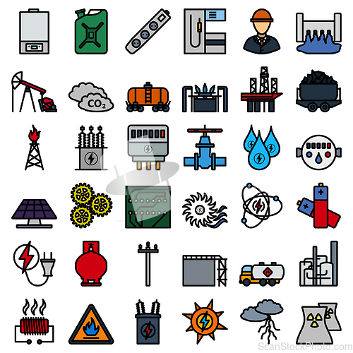 Image of Energy Icon Set