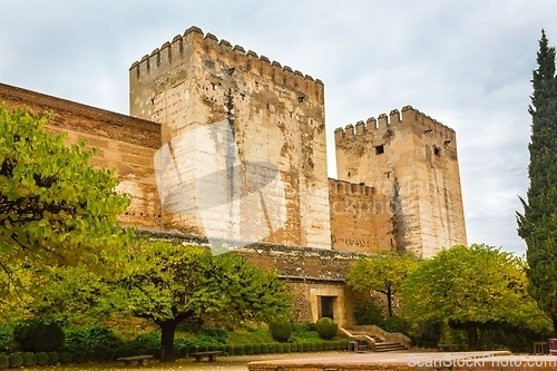 Image of Fortress part of Alhambra, Spain