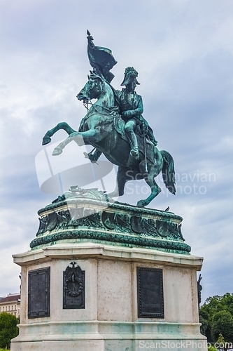 Image of Equestrian statue of Archduke Charles in Vienna Austria