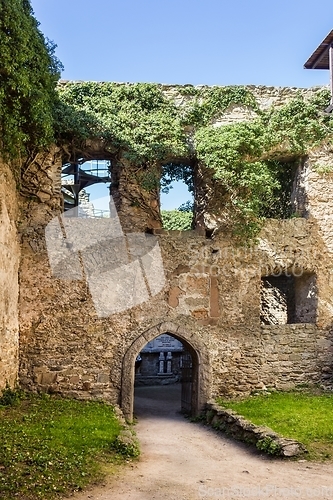 Image of Ruins of old castle Chojnik in Poland