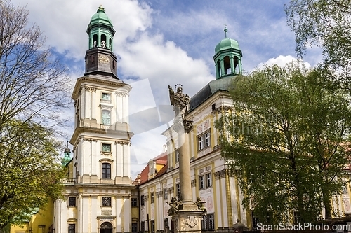 Image of Old temple in Trzebnica Poland