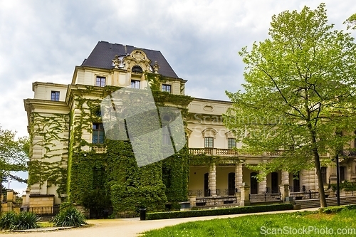 Image of Theater in old garden of Wroclaw Poland