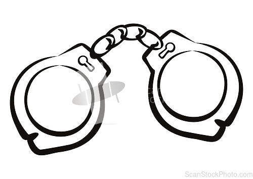 Image of Simple drawing of handcuffs