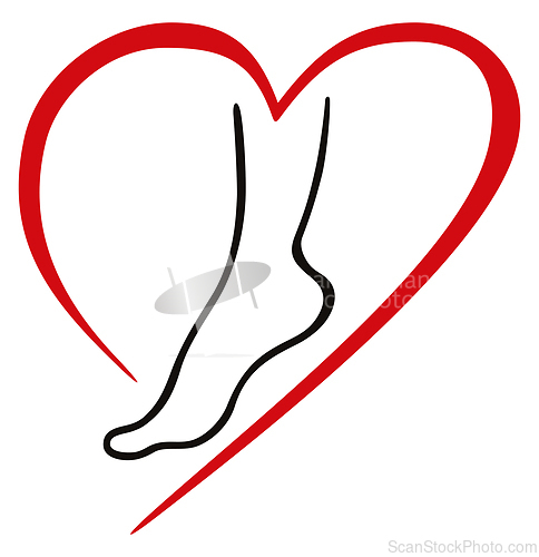 Image of Foot care and podiatry symbol