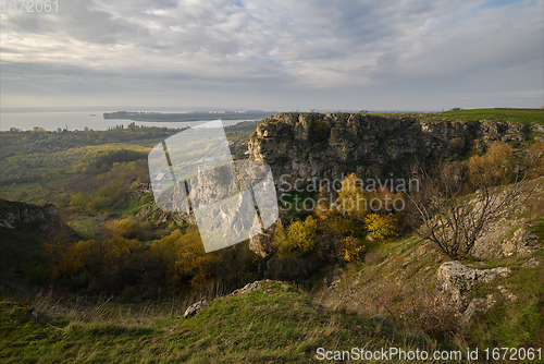 Image of View to limestone Duruitoare Gorge, Riscani, Moldova