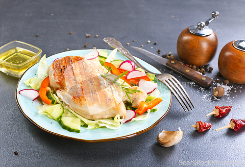 Image of Glazed Chicken breast in a honey Sweet and Sour marinade