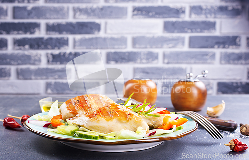 Image of Glazed Chicken breast in a honey Sweet and Sour marinade