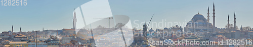 Image of Istanbul, Turkey - 1 April, 2017: Panorama of Cityscape of Golde