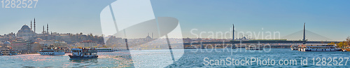 Image of Istanbul, Turkey - 1 April, 2017: Panorama of Cityscape of Golde