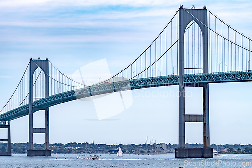 Image of Jamestown Bridge newport bridge in newport rhode island