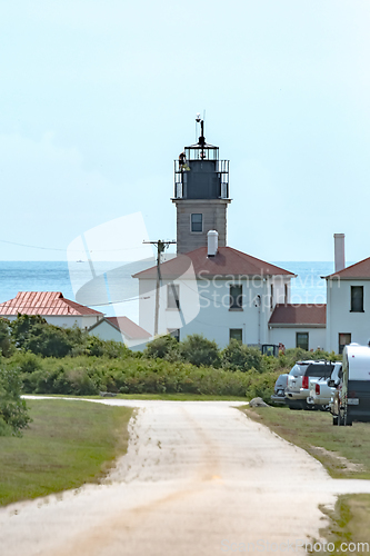 Image of Beavertail Lighthouse Conacicut Island Jamestown, Rhode Island