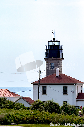 Image of Beavertail Lighthouse Conacicut Island Jamestown, Rhode Island