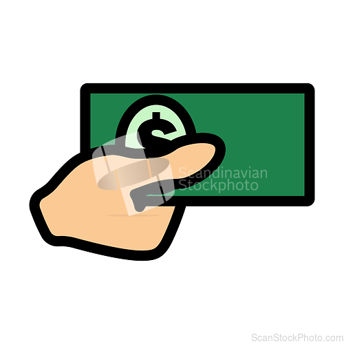 Image of Hand Holding Money Icon