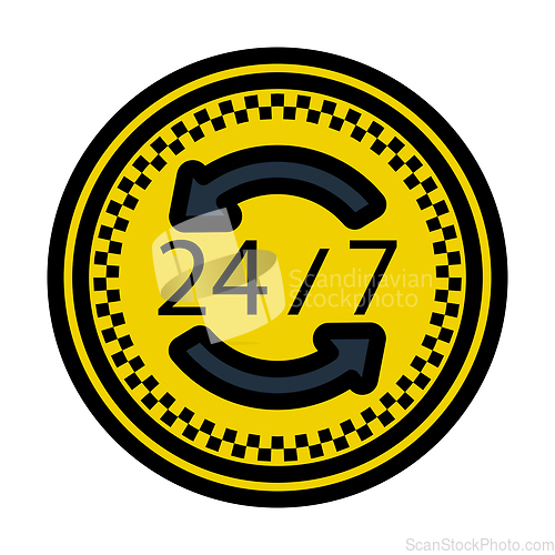 Image of 24 Hour Taxi Service Icon