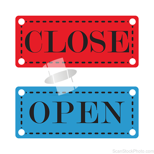 Image of Shop Door Open And Closed Icon