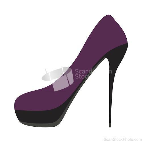 Image of Female Shoe With High Heel Icon