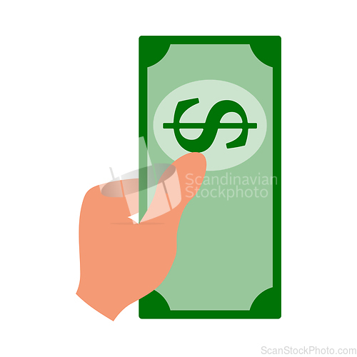 Image of Had Holding Dollar Icon