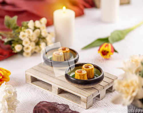 Image of Still life of small cakes