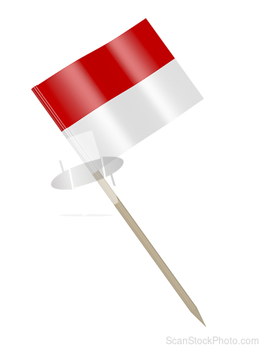 Image of Toothpick with Indonesian flag