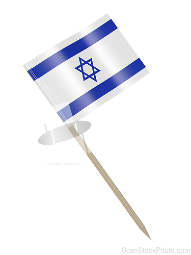 Image of Toothpick with the flag of Israel