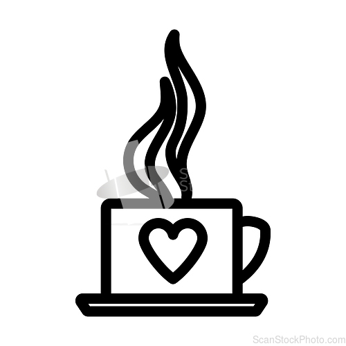 Image of Valentine Day Coffee Icon