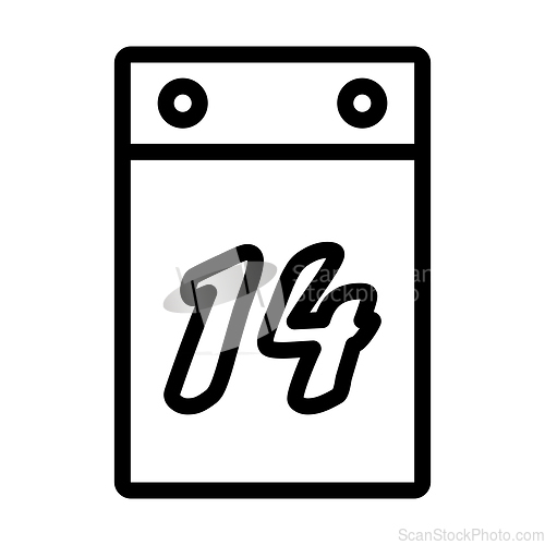 Image of Valentine Day Calendar Icon