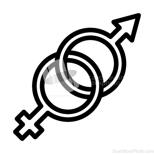 Image of Man Female Symbol Icon