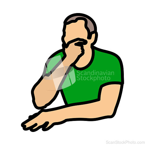 Image of Thinking Man Icon
