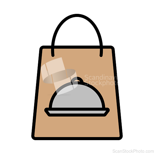 Image of Paper Bag With Cloche Icon
